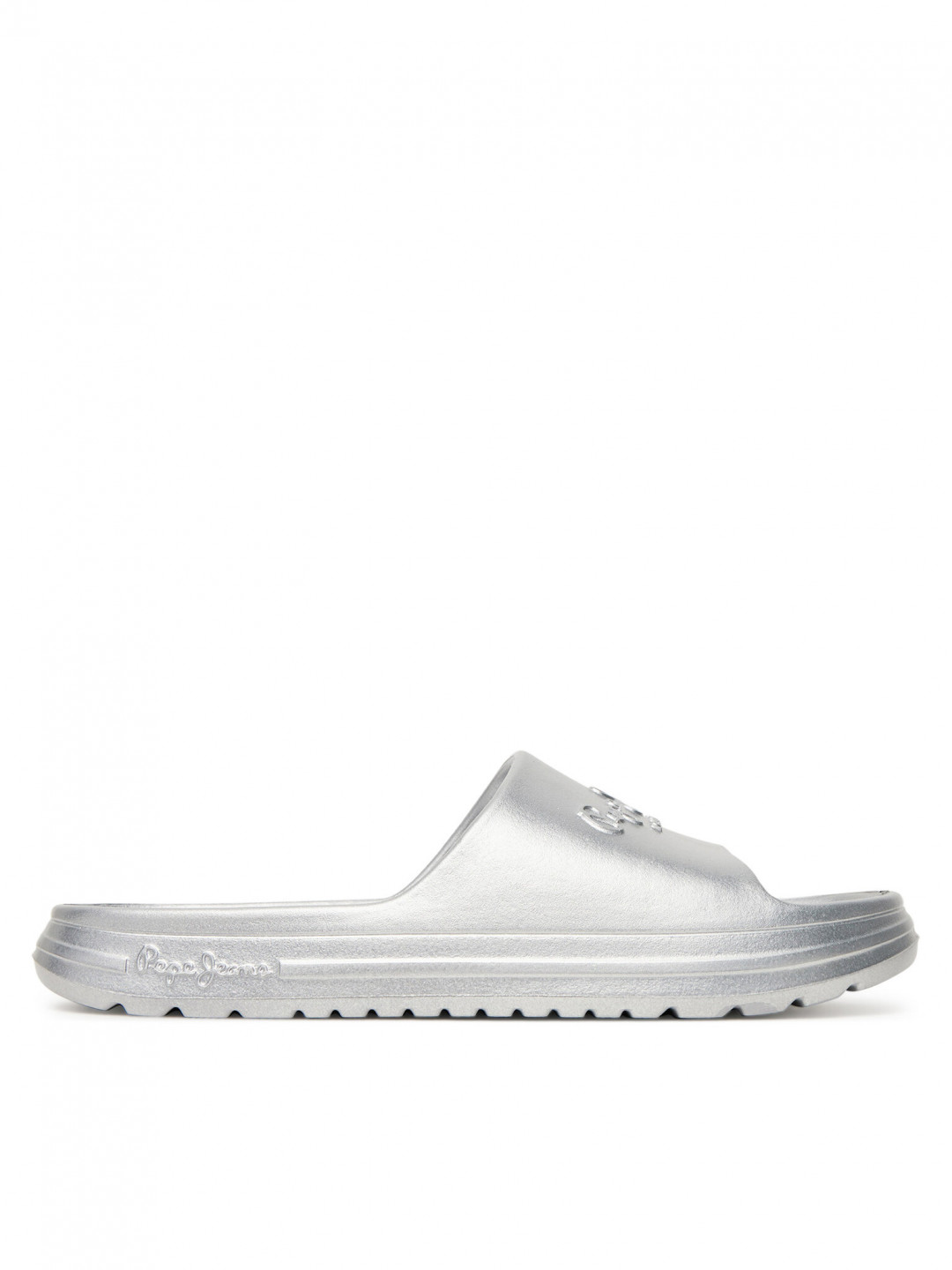 Pepe Jeans Nazouváky Beach Slidemet PLS70165 Stříbrná